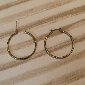 Elegant Gold tone Hoop Earrings